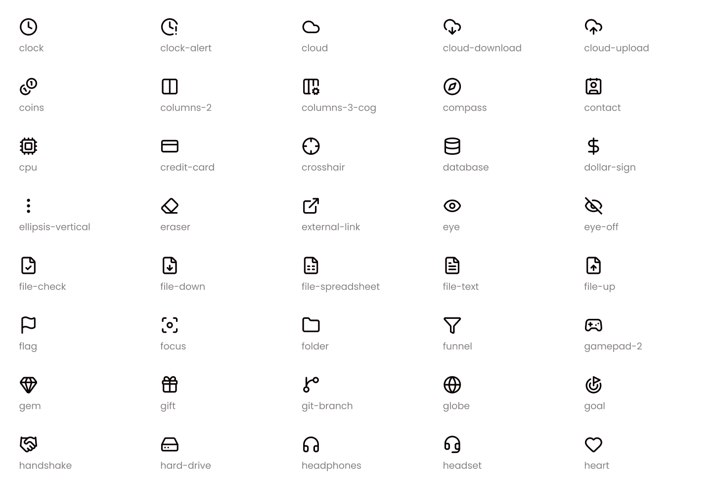Forty of the icons