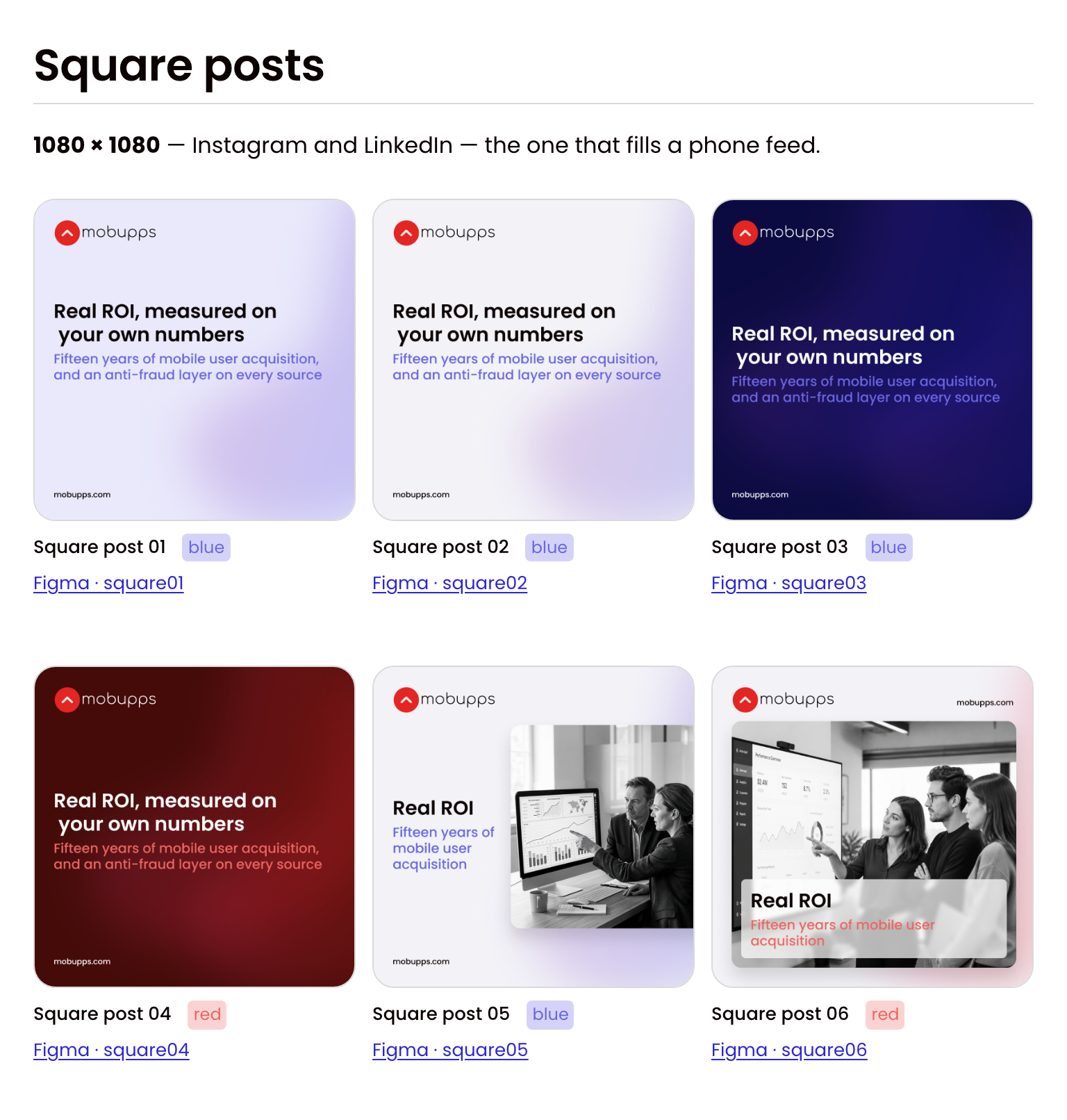 Square posts